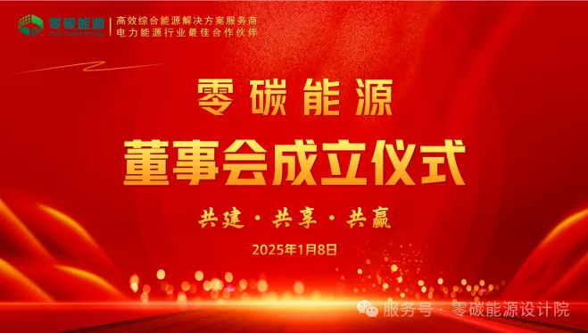 热烈祝贺“零碳能源”第一届董事会正式成立